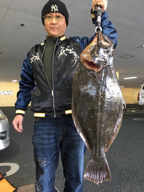 101 0111 ヒラメ76cm